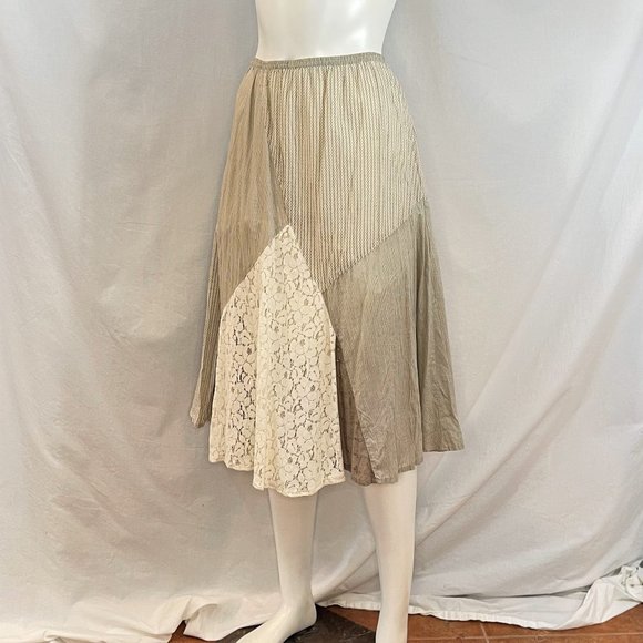 Mixed Fabric Skirt | Style & Co - Picture 1 of 6